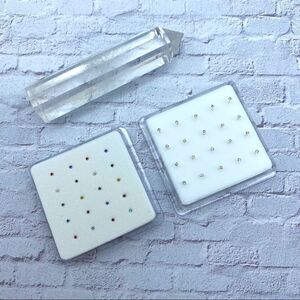 1.5mm Sterling Silver Nose Rings With Ball Ends